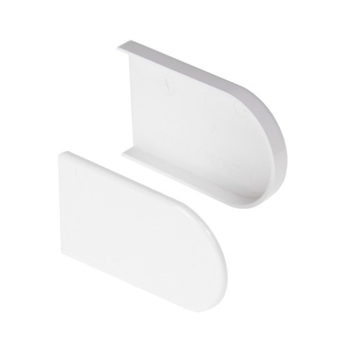 Upvc bullnose end cap - bullnose, pair