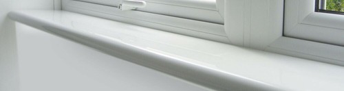 White upvc bullnose - white,