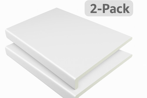 White upvc window sill cover - white,